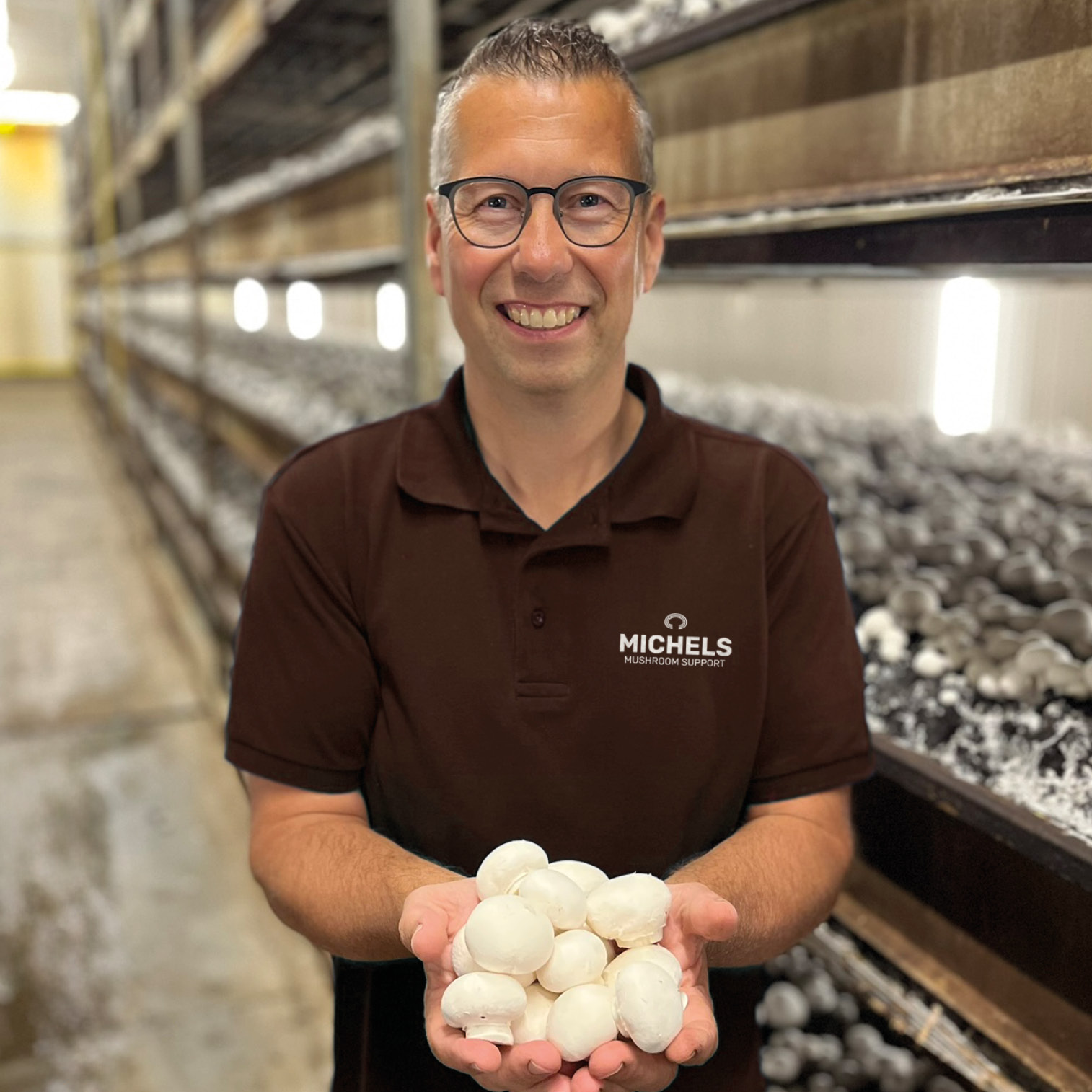 Ron Michels champignons in hand